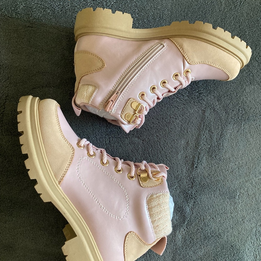 MIA Girl Pink and Tan Boots - Picture 2 of 4